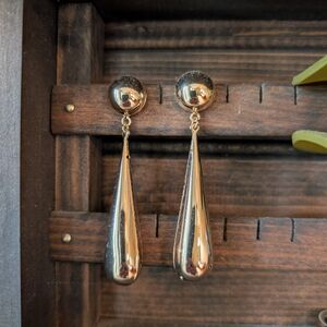 Anthropologie Gold Drop Earrings